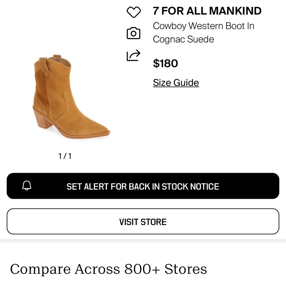 7 For All Mankind Brown Heeled Boots - Picture 10 of 10